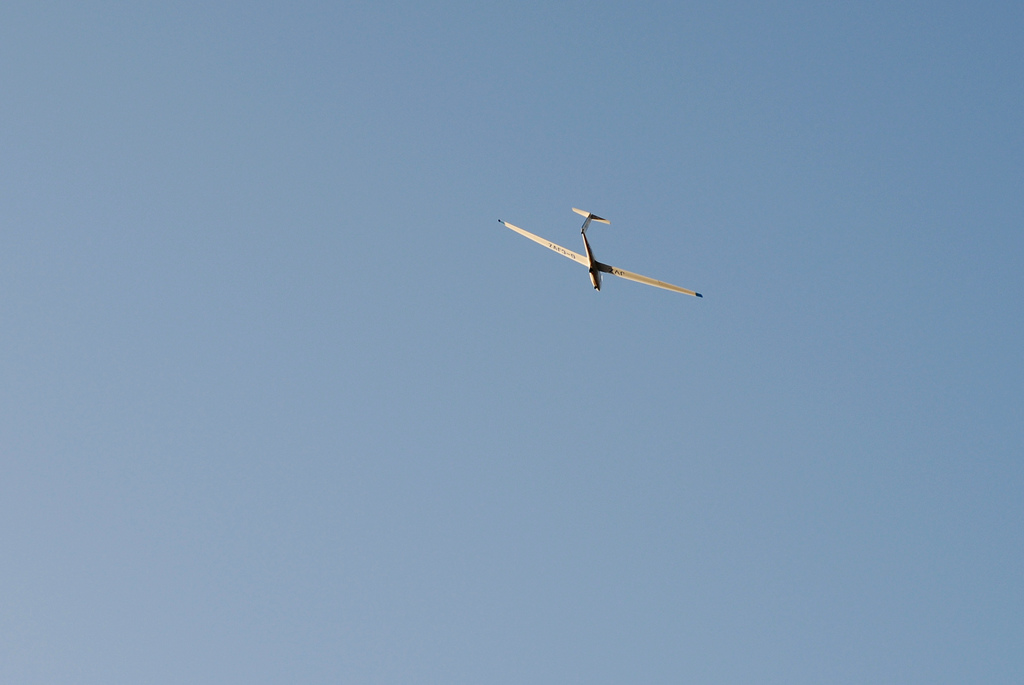 Glider taking off