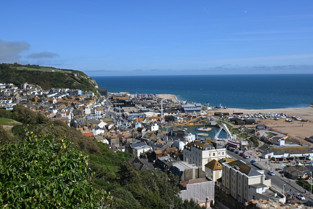 View of Hastings from the castle