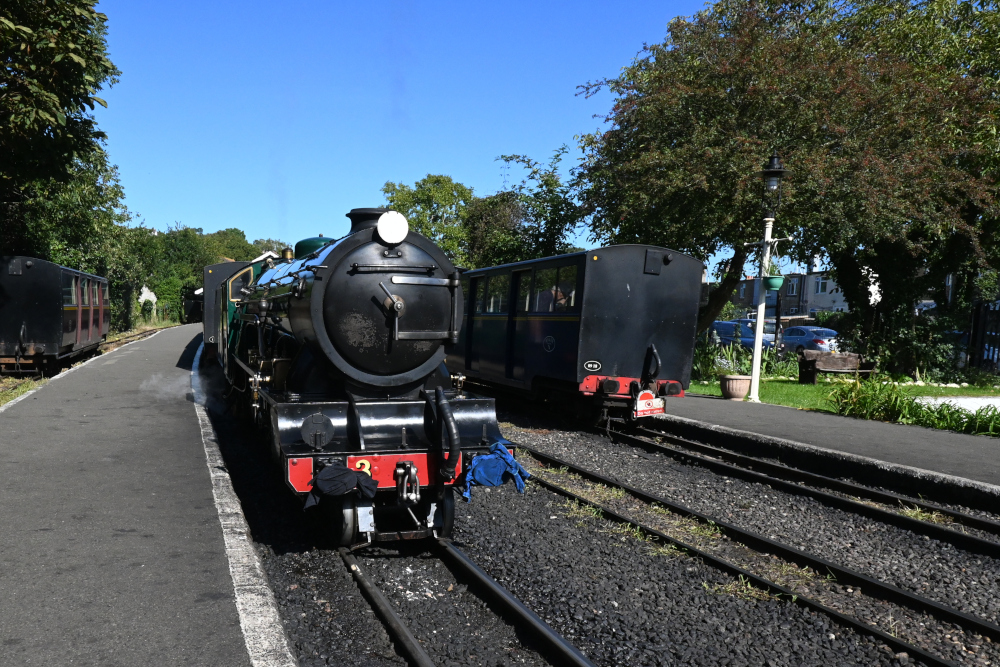 Hythe railway station in August 2023