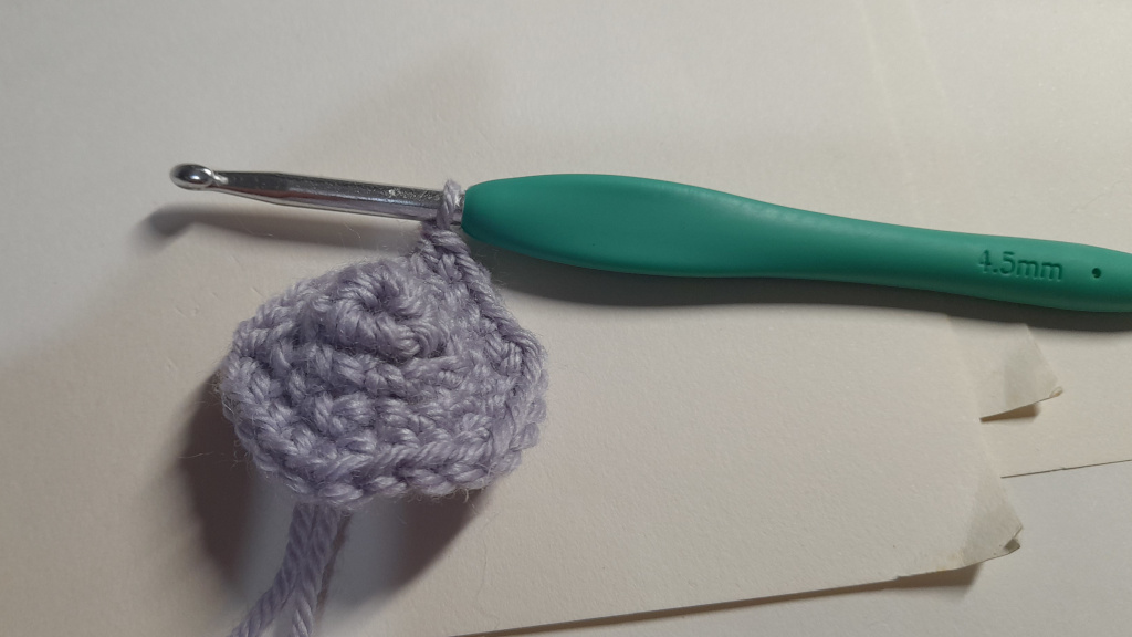 An in-progress crochet creation; this photo is from a few months ago but I still haven't produced the video about it