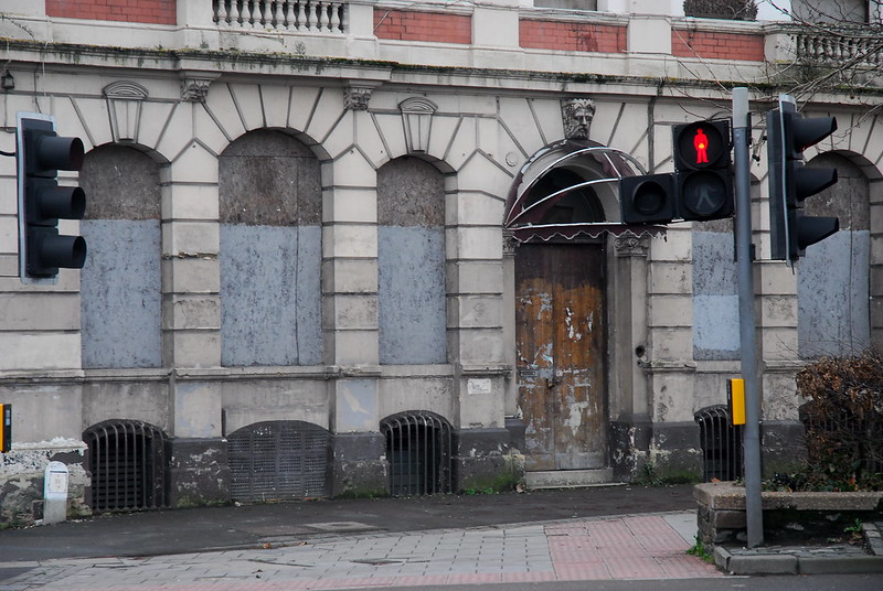 The disused Grosvenor Hotel