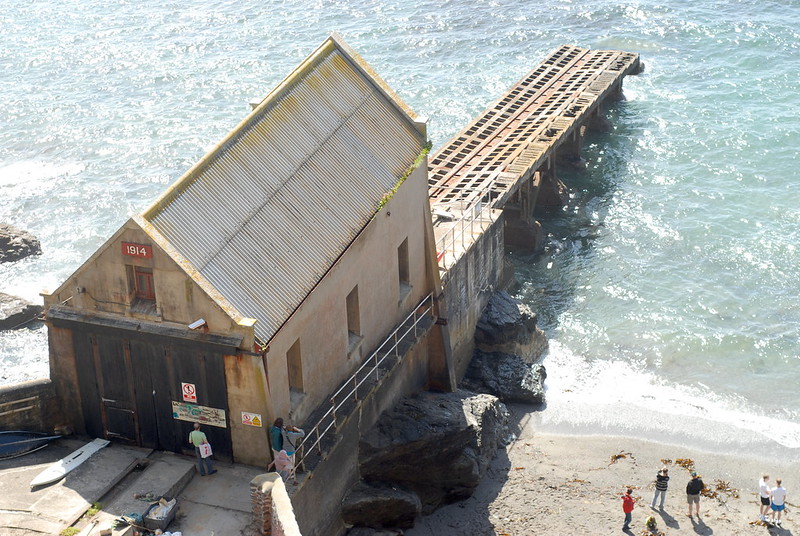 Old lifeboat station, Polpeor Cove