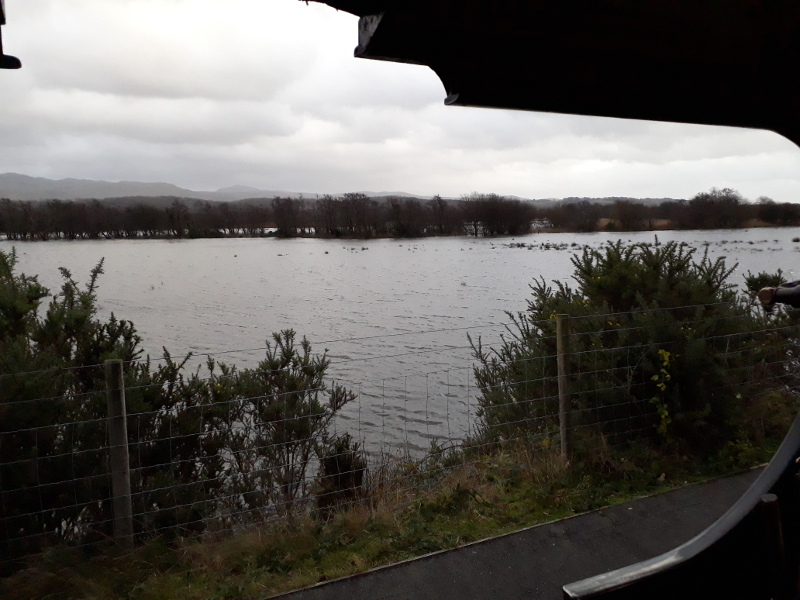 Flooded fields at Pont Croesor