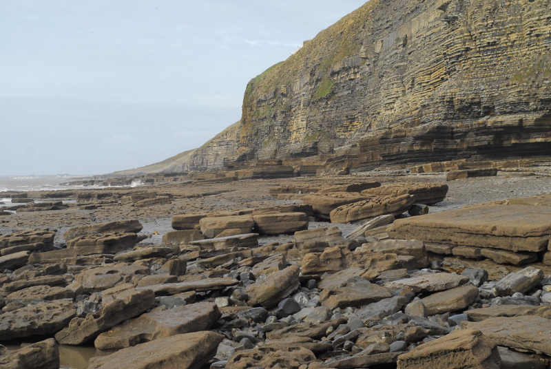 The cliffs of Dunraven Bay