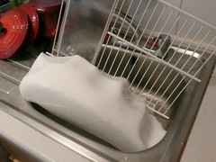 Ice from the fridge
