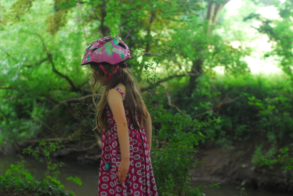 Exploring a riverbank