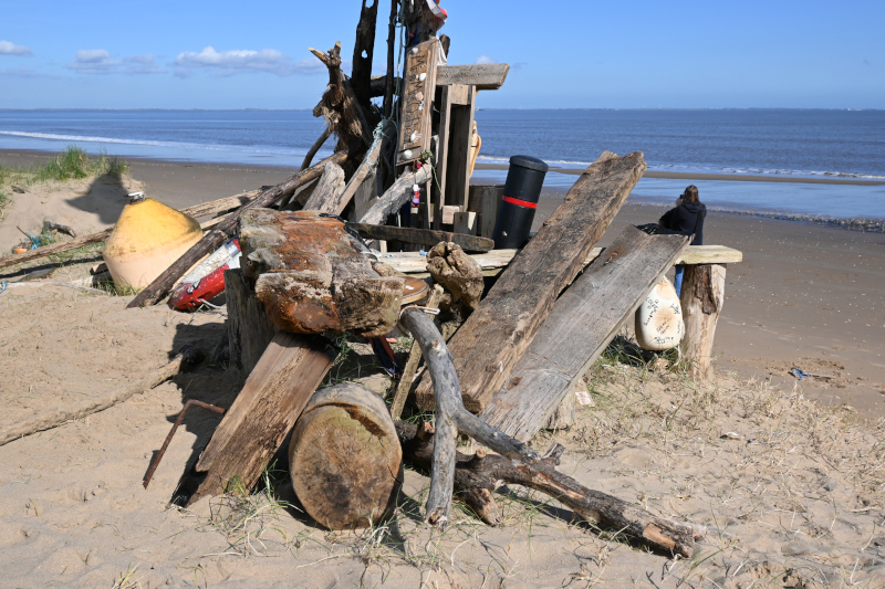 A view of the Buck Beck Beach Bench