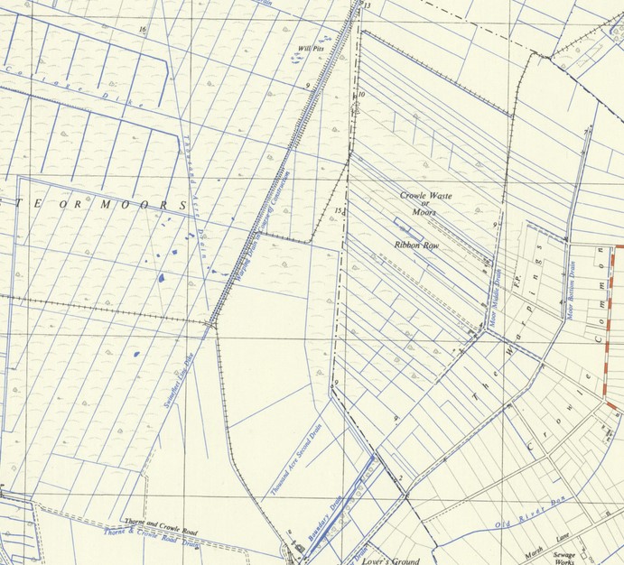 Part of Thorne Moors in the early 1950s