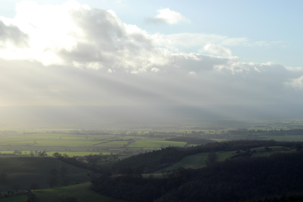 The view from the edge of the cliff