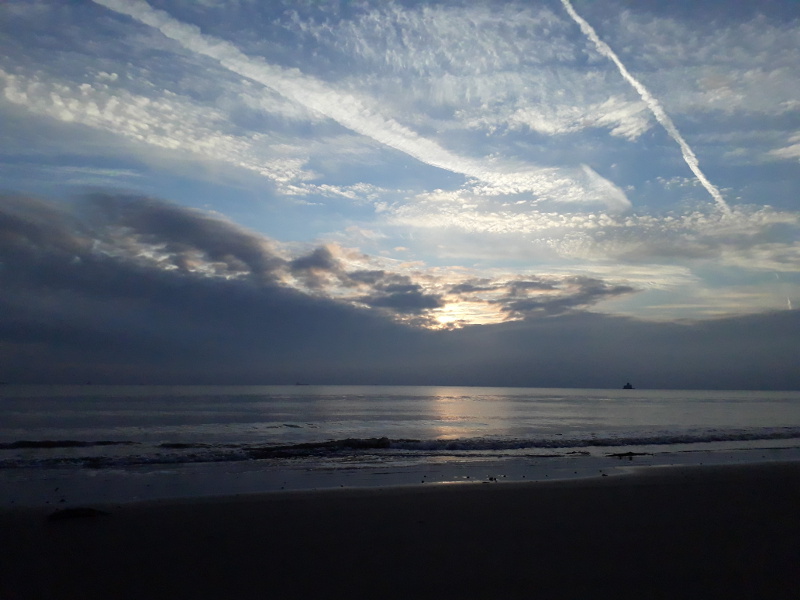 The beach just after dawn