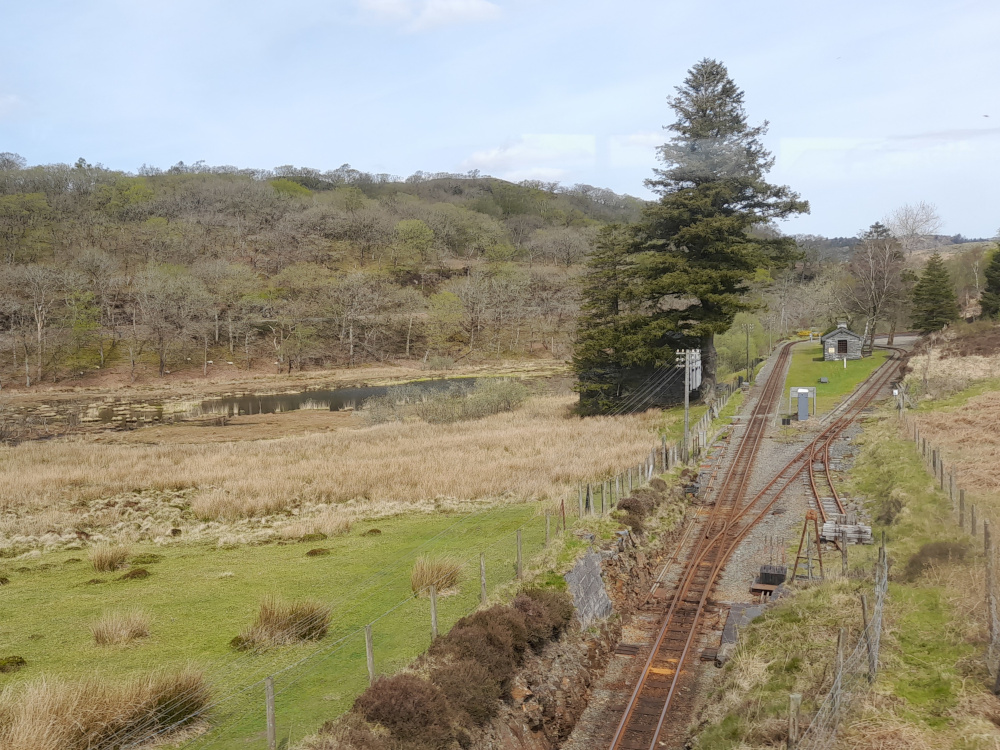 Dduallt station from Pont Rhoslyn