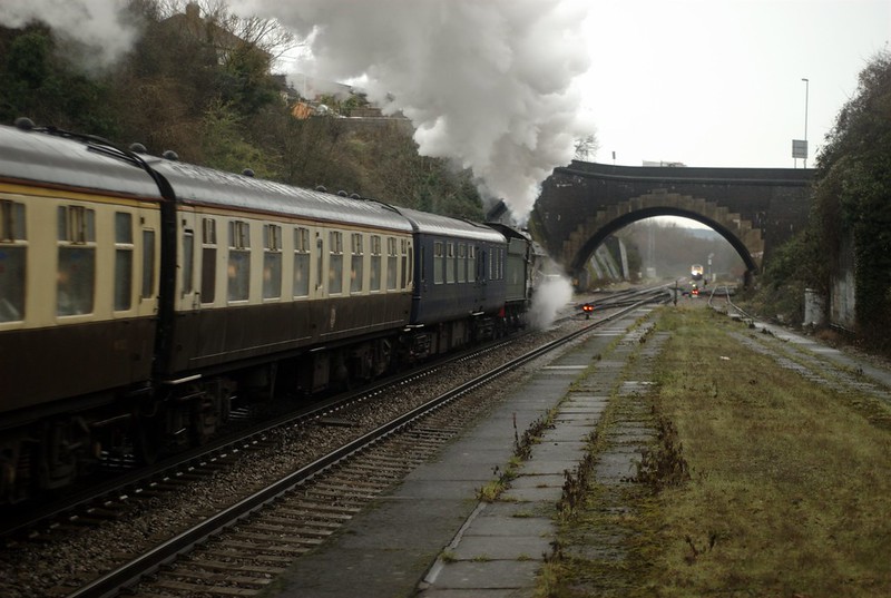 Two Torbay Expresses passing Parson St station