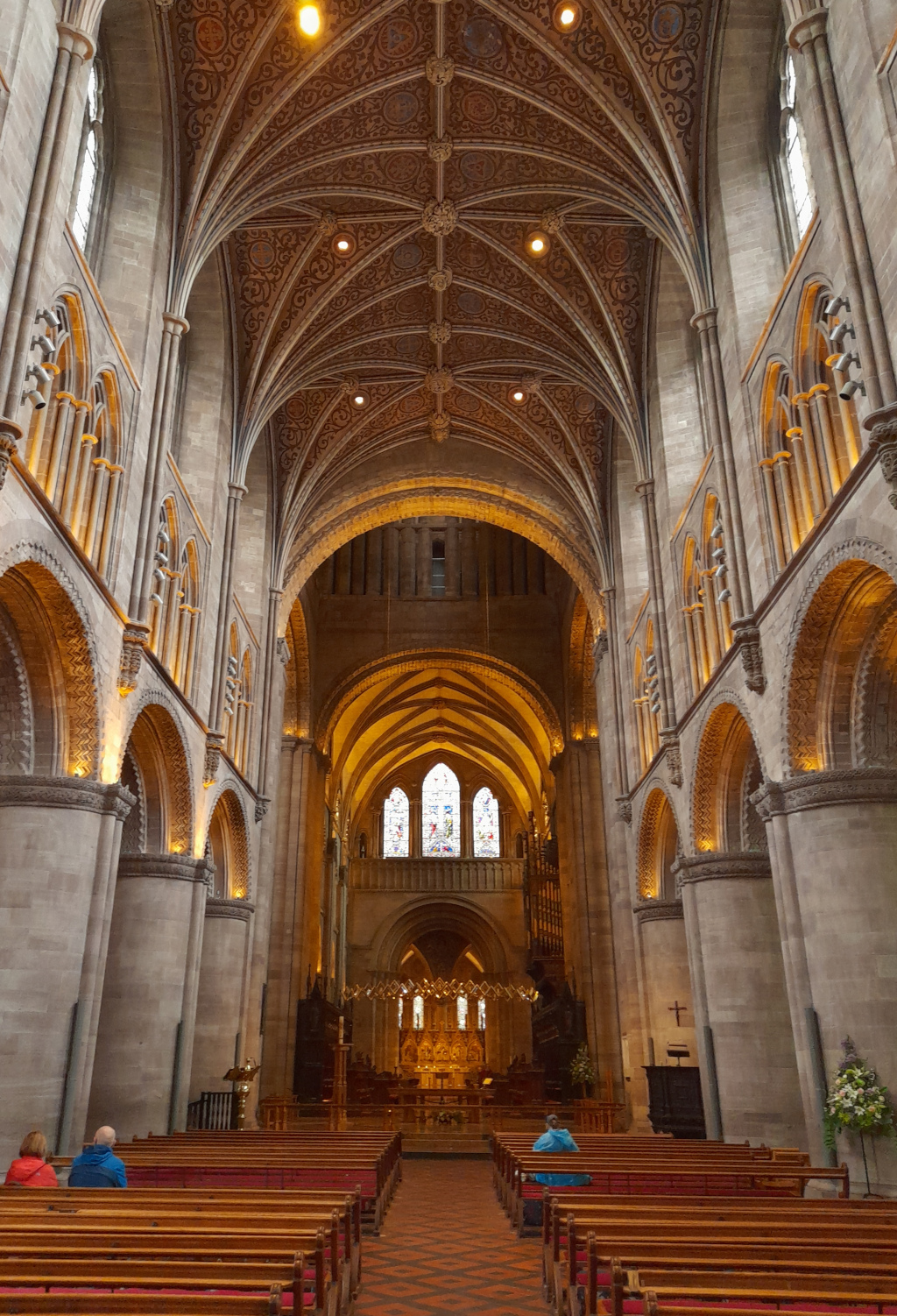 Inside Hereford Cathedral