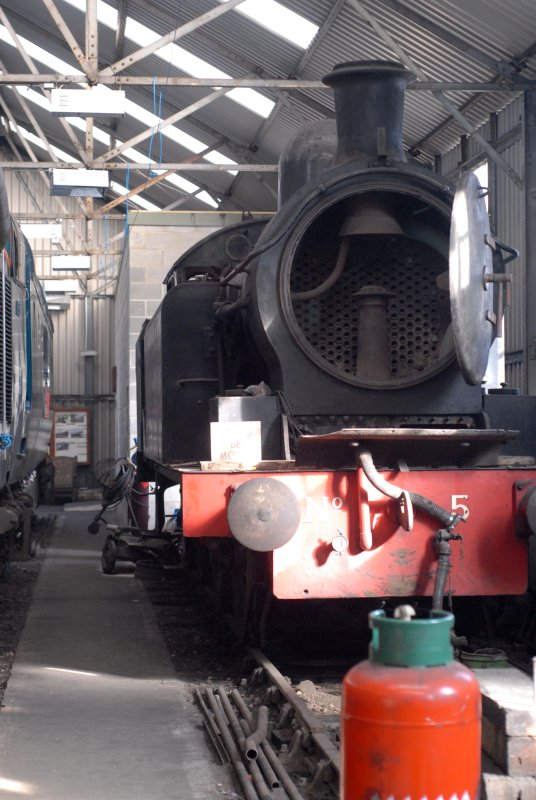 Inside Deviation Shed, Grosmont